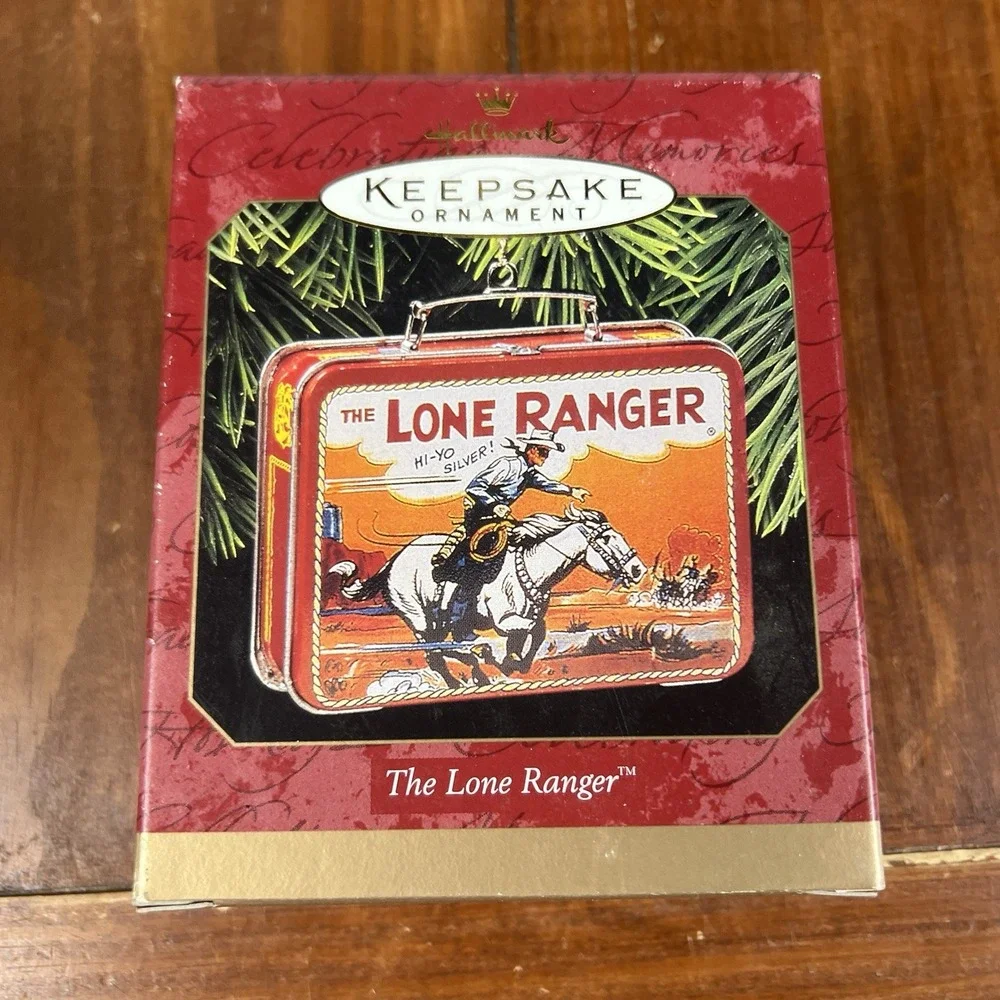Hallmark The Lone Ranger Keepsake Ornament Pressed Tin Lunch Box 1997 NEW In Box
